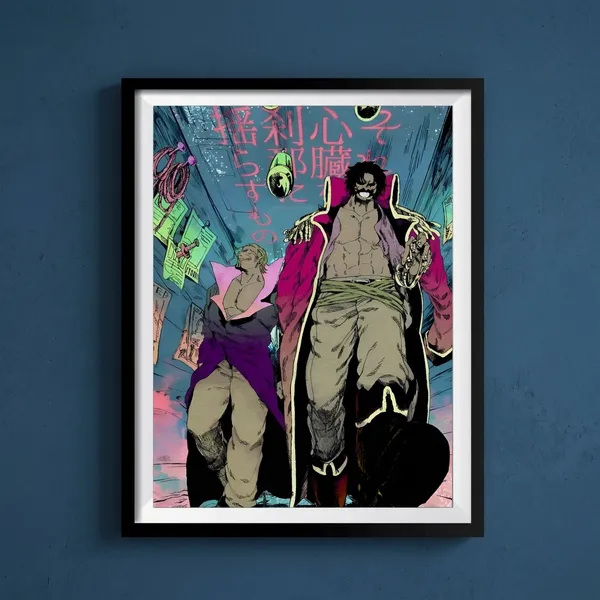Multicolor_Acrylic_Gol_D_Roger_With_Silver_Rayleigh_One_Piece_Poster_For_Home_Decor