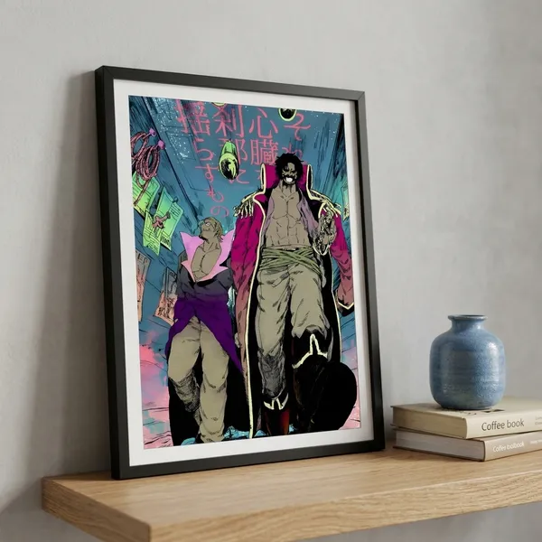 Multicolor_Acrylic_Gol_D_Roger_With_Silver_Rayleigh_One_Piece_Poster_For_Home_Decor