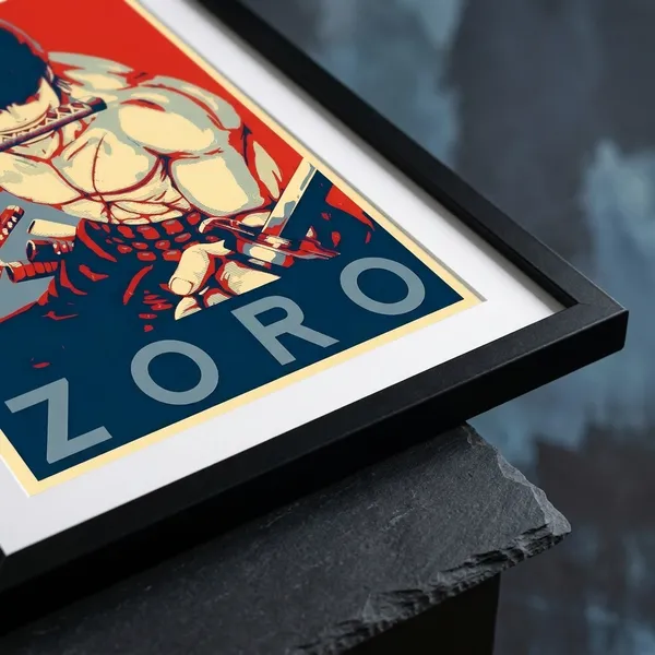 Multicolor_Acrylic_Zoro_Blue_And_One_Piece_Poster_For_Home_Decor