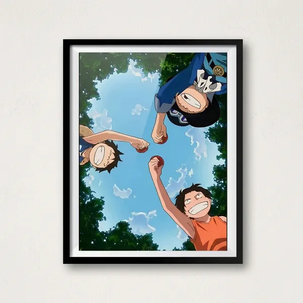 Multicolor_Acrylic_Three_Brothers_One_Piece_One_Piece_Poster_For_Home_Decor
