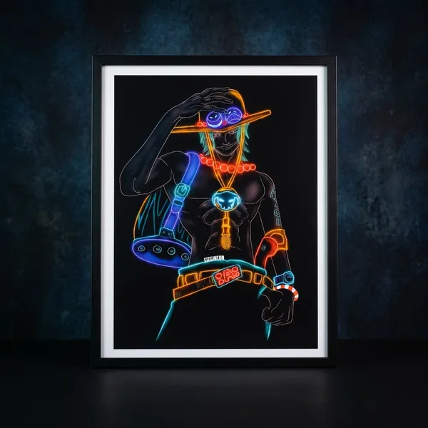 Multicolor_Acrylic_Fire_Fist_Ace_One_Piece_Poster_For_Home_Decor