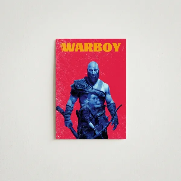 Multicolor_Acrylic_God_Of_War_Kratos_And_Atreus_Games_Poster_For_Home_Decor
