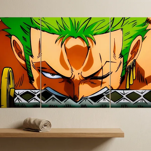 Multicolor_Acrylic_Zoro_Three_Sword_Style_Split_Poster_For_Home_Decor