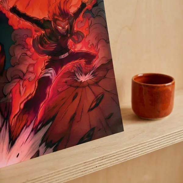 Multicolor_Acrylic_Might_Guy_Eight_Gate_Naruto_Poster_For_Home_Decor
