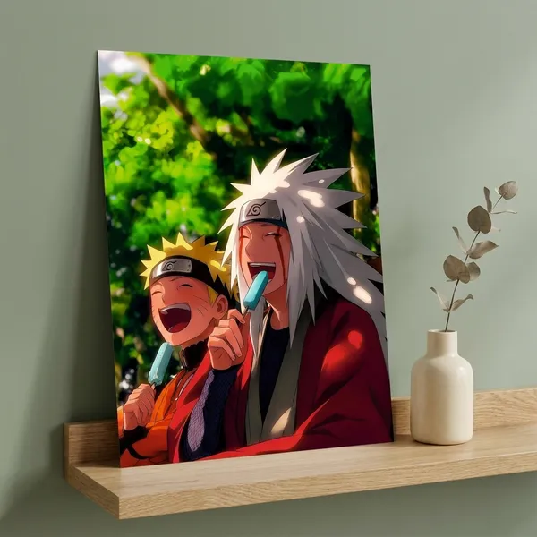 Multicolor_Acrylic_Naruto_Jiraiya_And_Popsicle_Naruto_Poster_For_Home_Decor