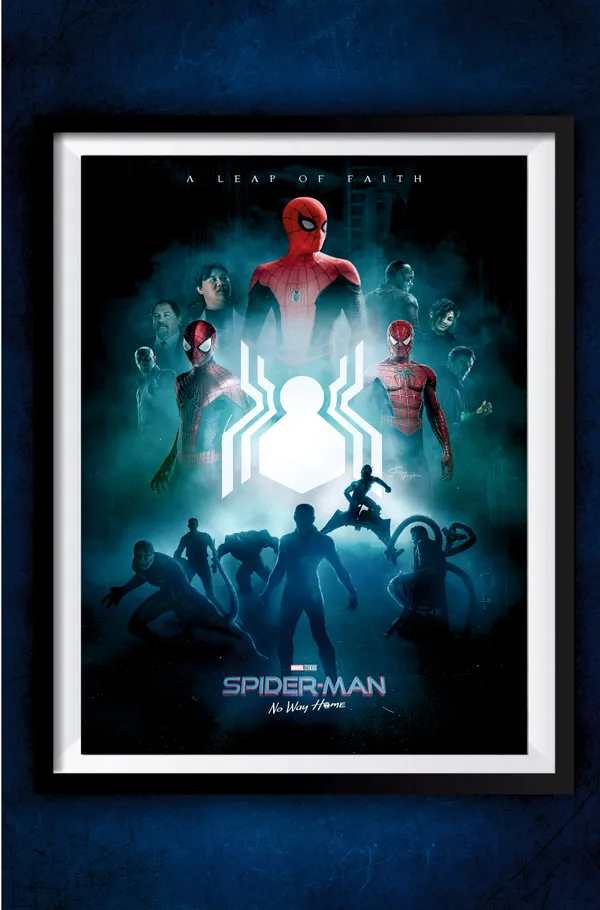 Multicolor_Acrylic_Spiderman_No_Way_Home_Marvel_Poster_For_Home_Decor
