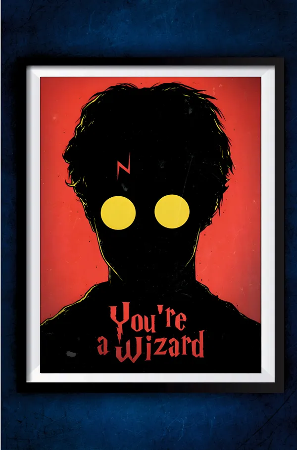Multicolor_Acrylic_You_Are_A_Wizard_Harry_Potter_Poster_For_Home_Decor