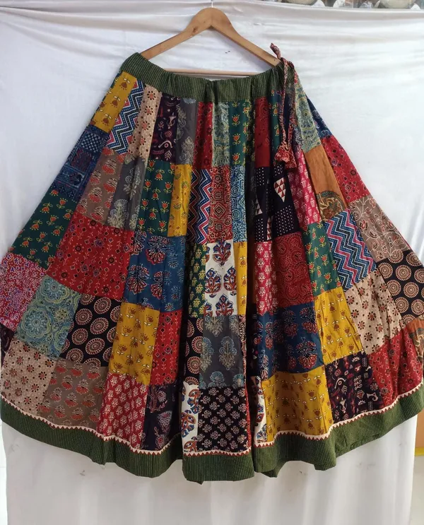 Multicolor_Cotton_Premium_Skirt_For_Women