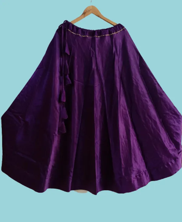 Purple_mashroo_silk_Premium_Skirt_For_Women