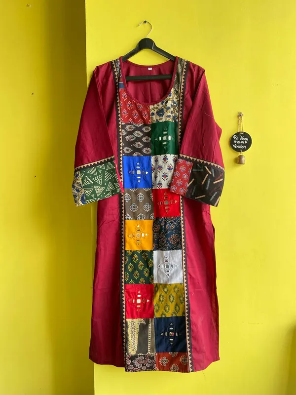 Red_Cotton_Premium_Kurti_For_Women