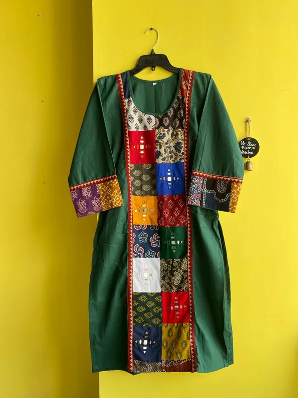 Green_Cotton_Premium_Kurti_For_Women