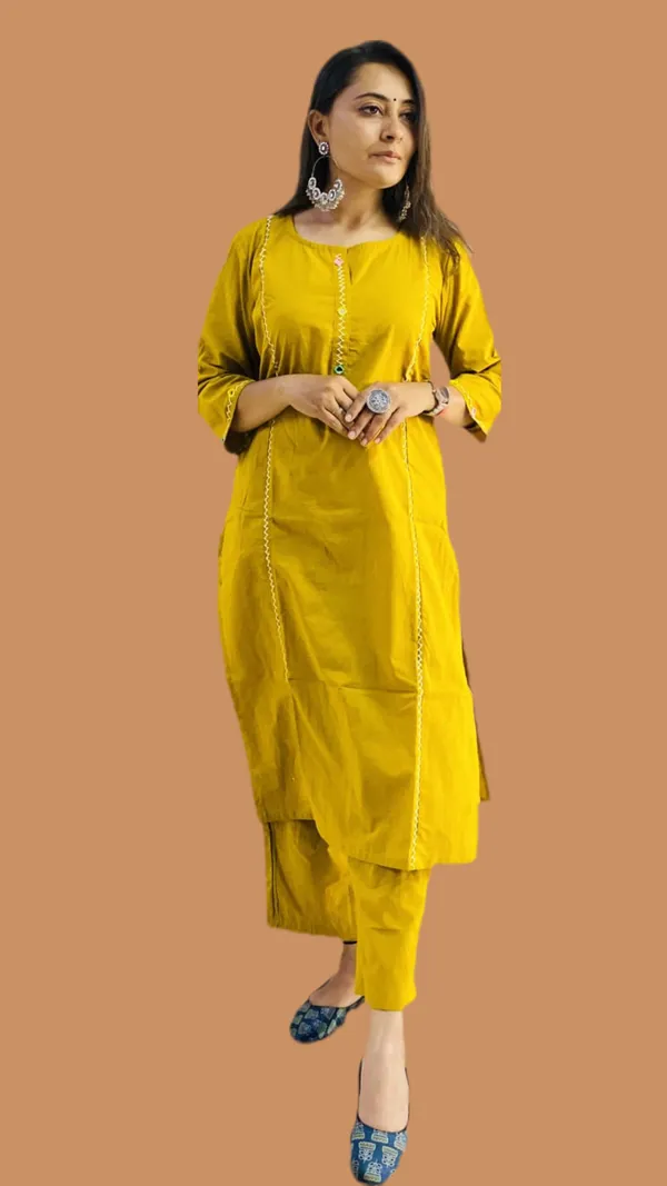Yellow_Cotton_Premium_Co_Ord_Set_For_Women