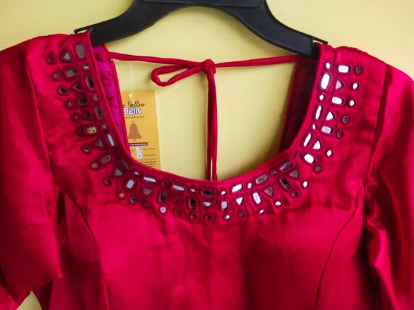 Red_Mashroo_silk_Premium_Blouse_For_Women