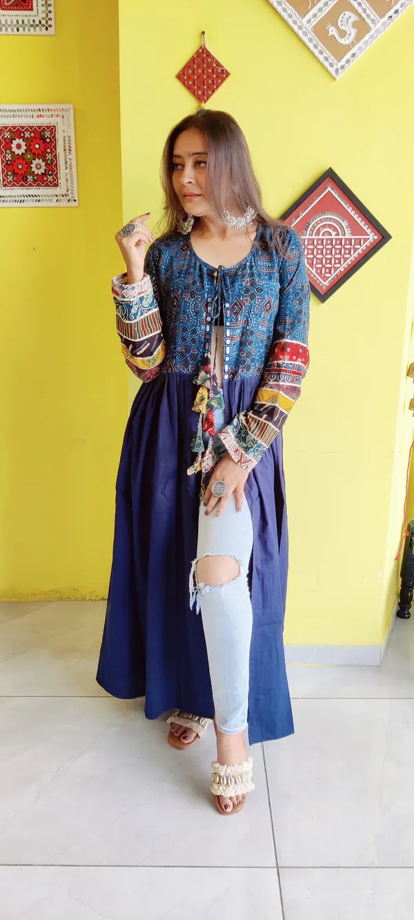 Blue_Cotton_Premium_Jacket_For_Women