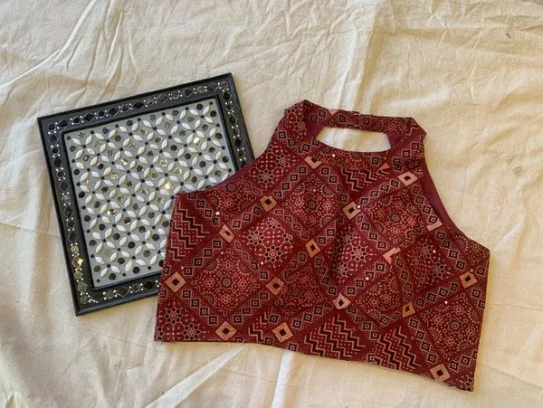 Red_Cotton_Premium_Blouse_For_Women