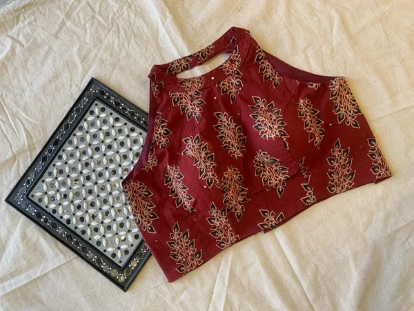 Red_Cotton_Premium_Blouse_For_Women