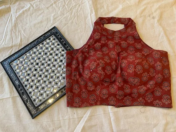 Red_Cotton_Premium_Blouse_For_Women