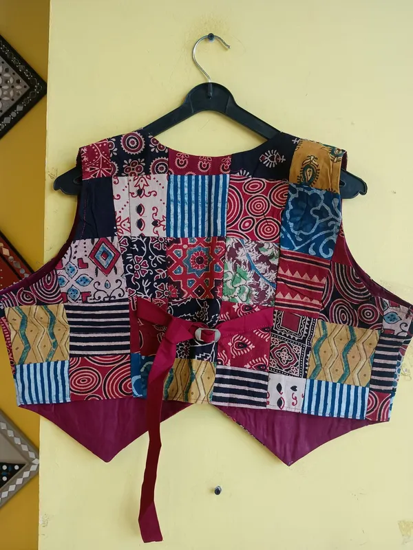 Multicolor_Cotton_Premium_Waistcoat_For_Women