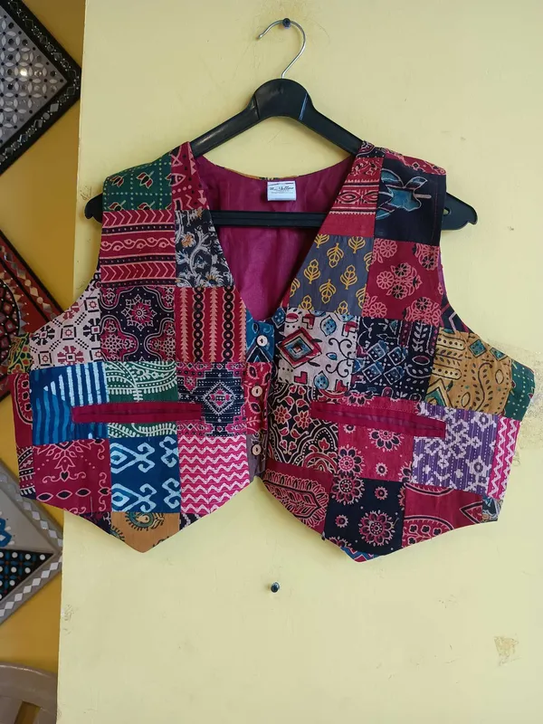 Multicolor_Cotton_Premium_Waistcoat_For_Women