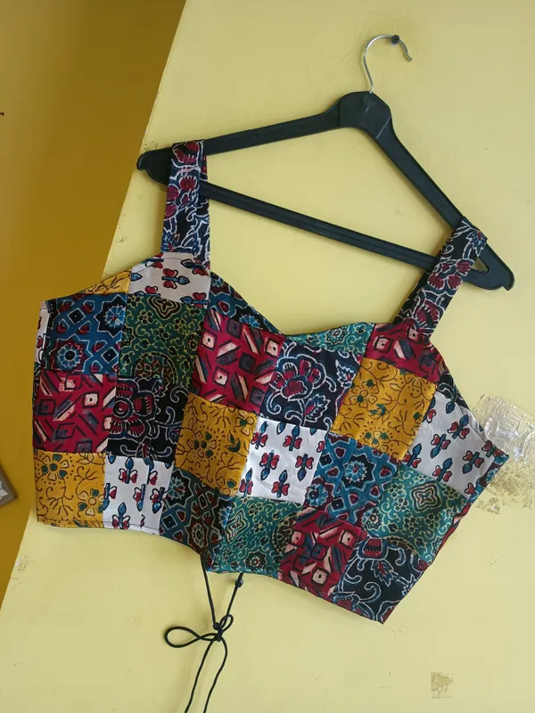 Multicolor_mashroo_silk_Premium_Blouse_For_Women
