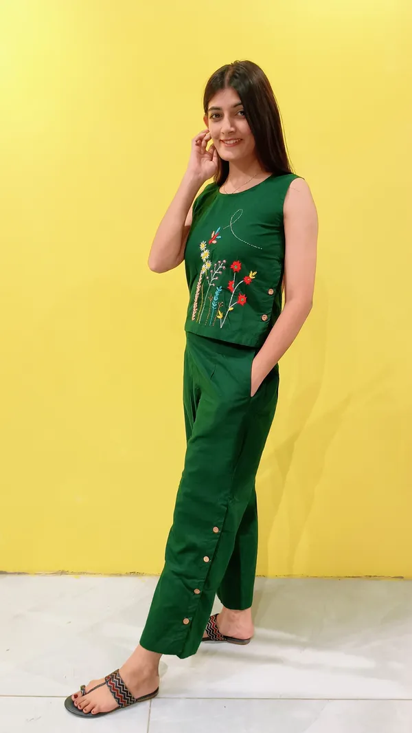 Green_Cotton_Premium_Co_Ord_Set_For_Women