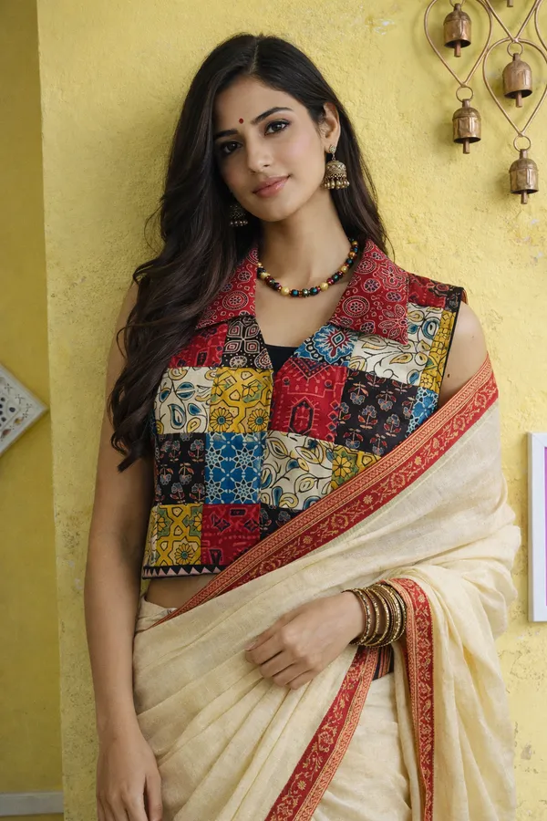 Black_Cotton_Premium_Blouse_For_Women