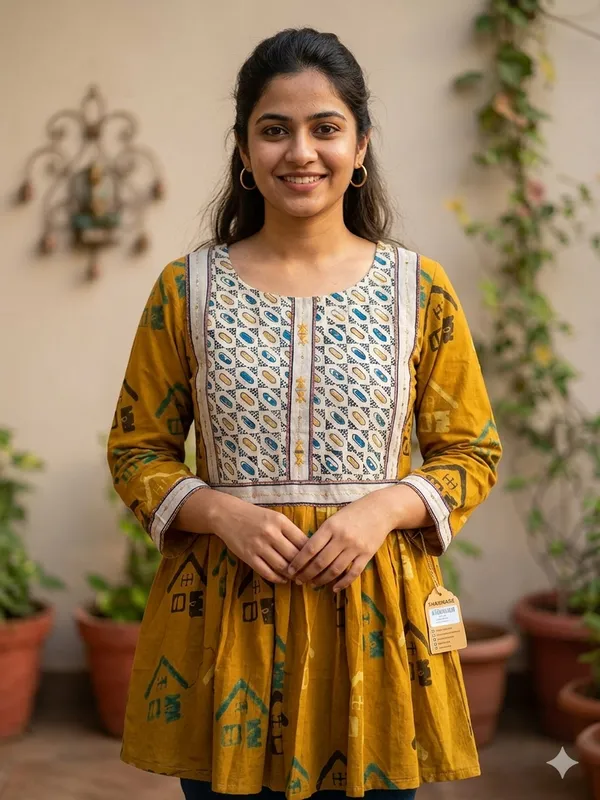Yellow_Cotton_Premium_Top_For_Women