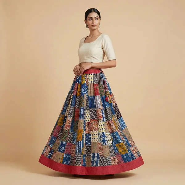 Multicolor_Cotton_Premium_Skirt_For_Women