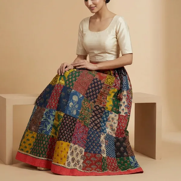 Multicolor_Cotton_Premium_Skirt_For_Women