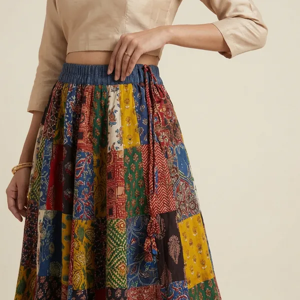 Multicolor_Cotton_Premium_Skirt_For_Women