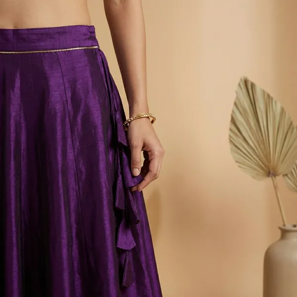 Purple_mashroo_silk_Premium_Skirt_For_Women
