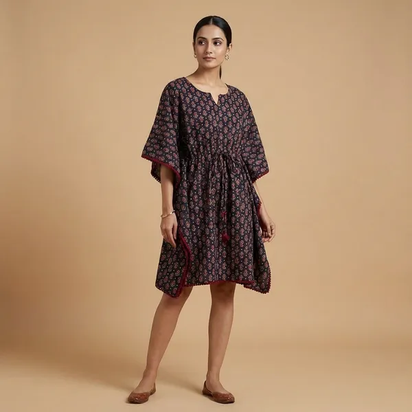 Brown_Cotton_Premium_Kaftan_For_Women