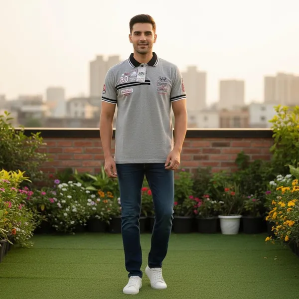 Grey_Imp_Cotton_Bio_Wash_Polo_T-Shirt_For_Men