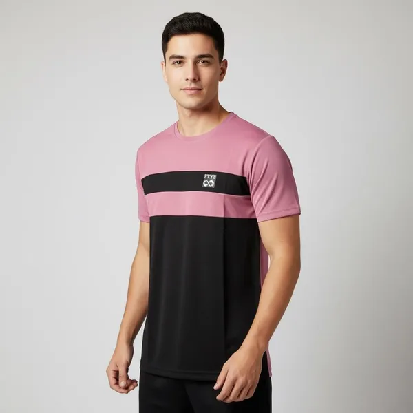 Pink_And_Black_Imp_Sap_Matty_Sports_T-Shirt_For_Men