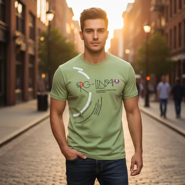Olive_Green_Imp_Tencel_Lycra_Graphic_T-Shirt_For_Men