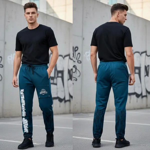 Teal_Blue_Imp_4_Way_Lycra_Jogger_Pants_For_Men