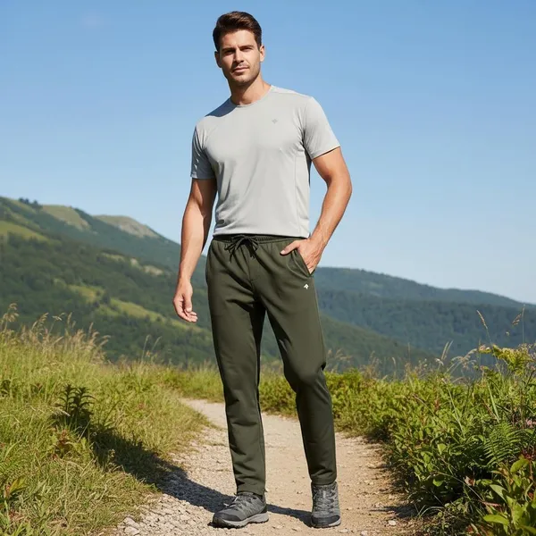 Olive_Green_Imp_Cotton_Twill_Jogger_Pants_For_Men