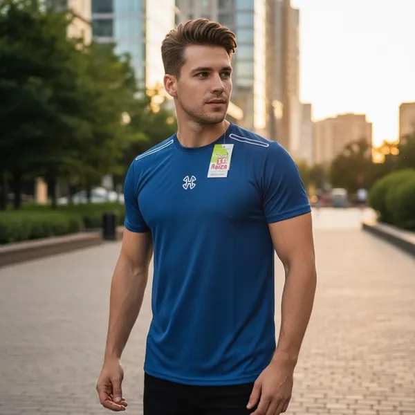 Blue_Imp_Dot_Knit_Lycra_Performance_T-Shirt_For_Men