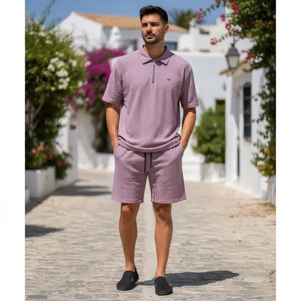 Purple_Imp_Cotton_Jacquard_Co-Ord_Set_For_Men