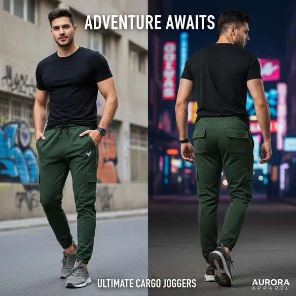 Olive_Green_Imp_Jpj_4_Way_Lycra_Cargo_Joggers_For_Men
