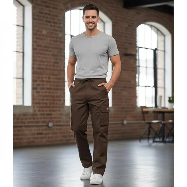 Brown_Imp_Cotton_Twill_Cargo_Pants_For_Men