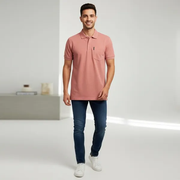 Dusty_Pink_Imp_K_Jali_Knit_Polo_T-Shirt_For_Men