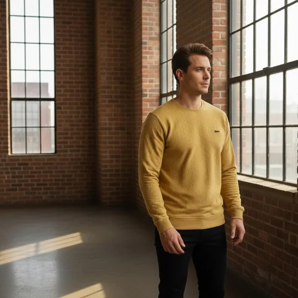 Mustard_Yellow_Imp_Cotton_Jacquard_Sweatshirt_For_Men