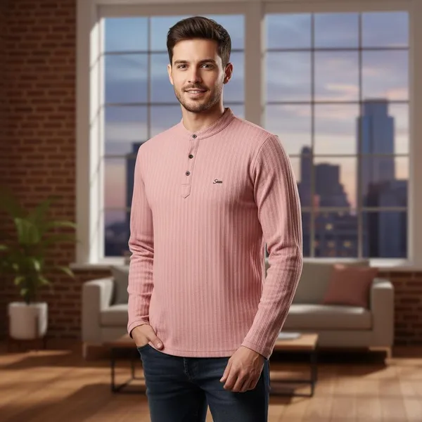 Pink_Imp_Luxury_Knit_Henley_T-Shirt_For_Men
