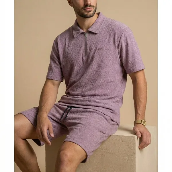 Purple_Imp_Cotton_Jacquard_Co-Ord_Set_For_Men