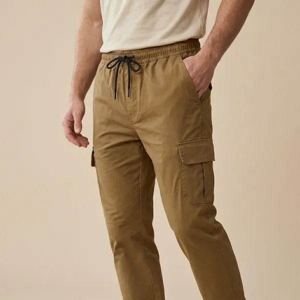 Brown_Imp_Fashion_Knit_Cargo_Pants_For_Men