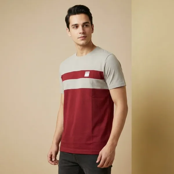 Maroon_And_Grey_Imp_Sap_Matty_T-Shirt_For_Men