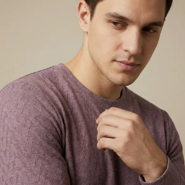 Mauve_Purple_Imp_Cotton_Jacquard_Knit_Sweatshirt_For_Men