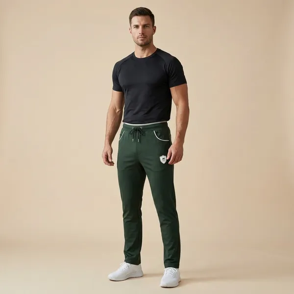 Forest_Green_Imp_4_Way_Lycra_Joggers_For_Men