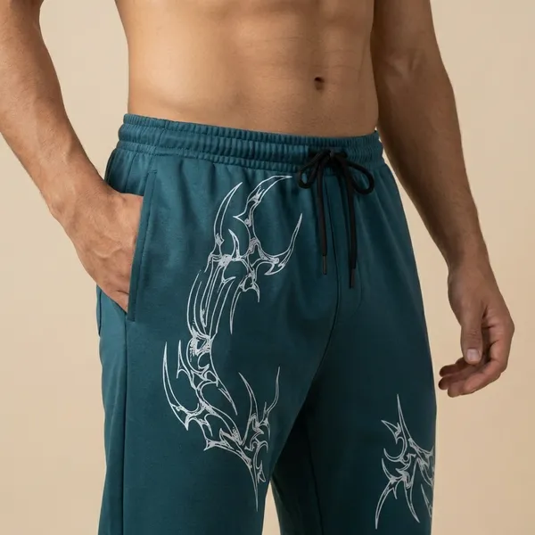 Teal_Blue_Imp_4_Way_Lycra_Joggers_For_Men